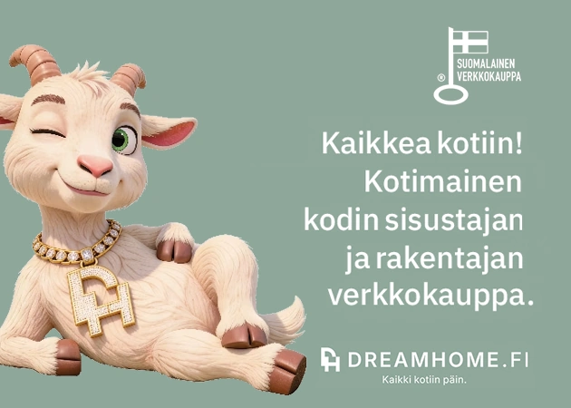 Dreamhome.fi – kotimainen kodin sisustajan ja rakentajan verkkokauppa. Avautuu uuteen välilehteen.